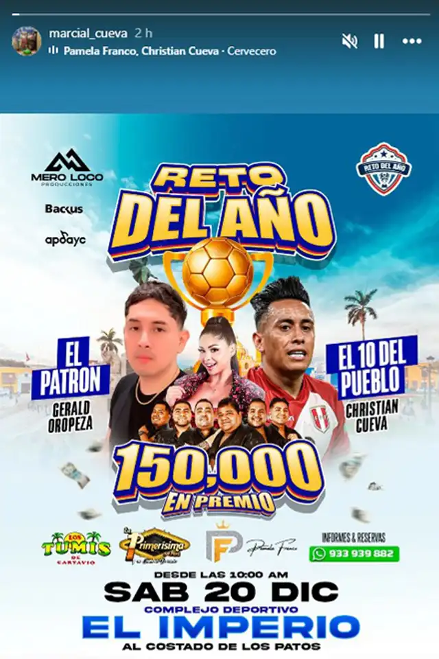 Marcial Cueva apoyo evento de Christian Cueva y Pamela Franco. Marcial Cueva apoyo evento de Christian Cueva y Pamela Franco.