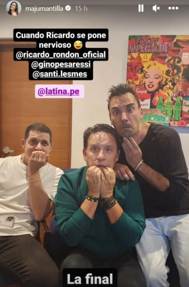 Gino Pesaressi, Santi Lesmes y Ricardo Rondón.   