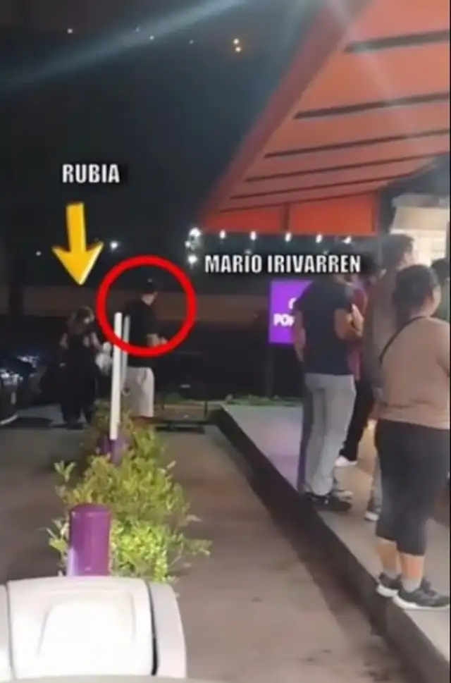Mario Irivarren fue captado junto a una joven rubia en una carretera.