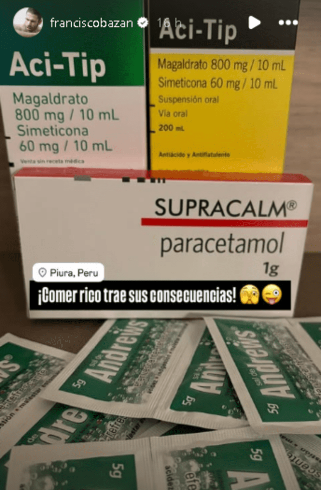 Paco Bazán reveló qué compró en farmacia en Piura. / Fuente: Instagram Paco Bazán reveló qué compró en farmacia en Piura. / Fuente: Instagram