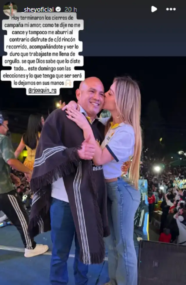 Sheyla Rojas anuncia que seguirá apoyando a Joaquín Ramírez.