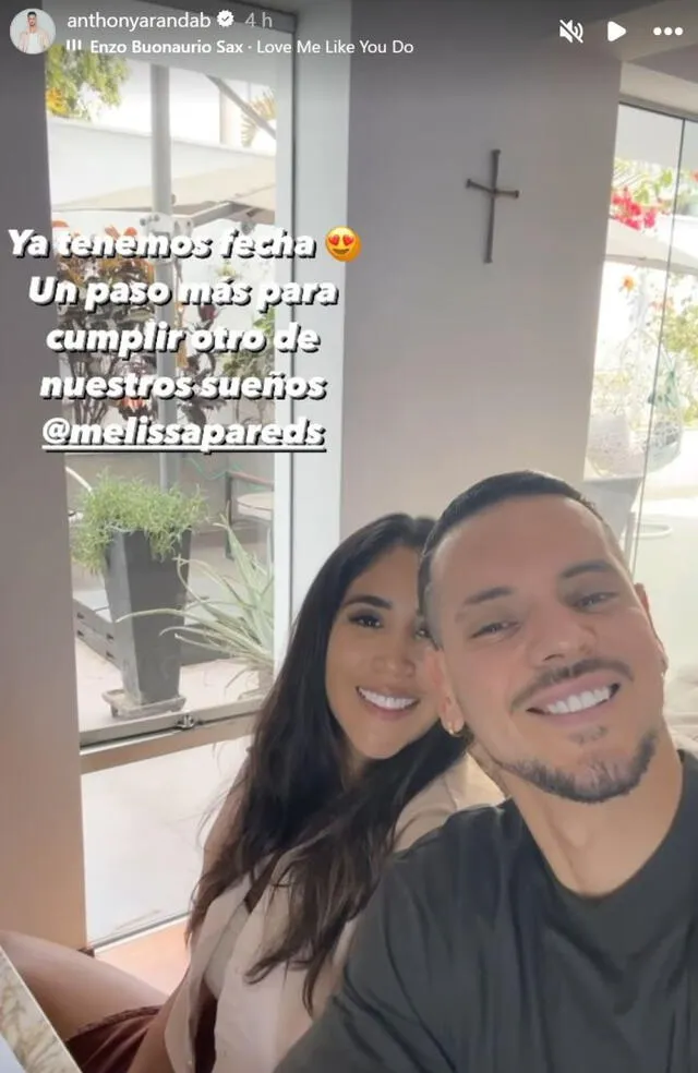 Anthony Aranda y Melissa Paredes avanzan con los preparativos de su boda.