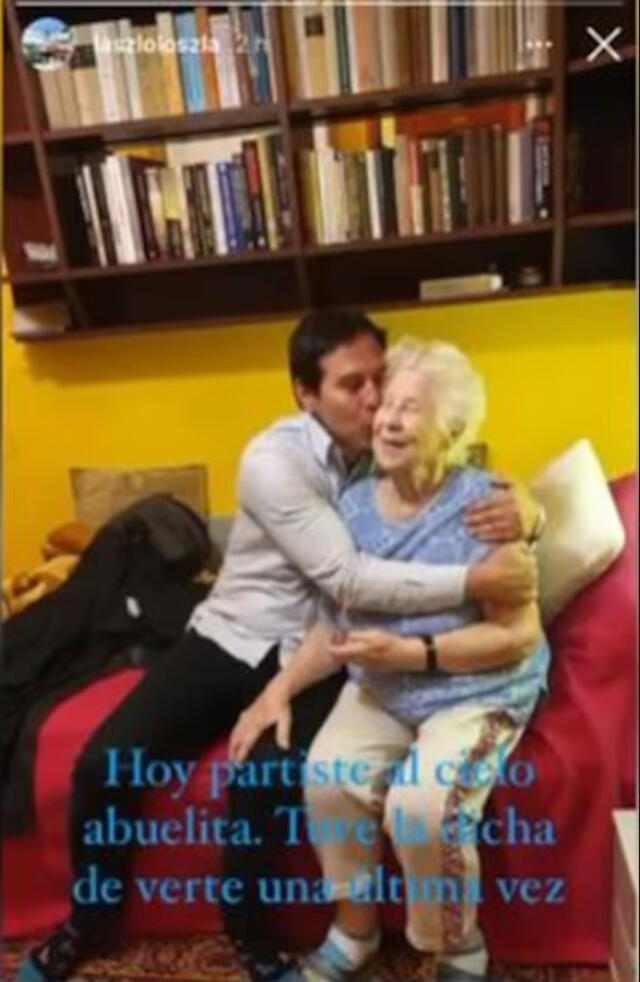 Laszlo Kóvacs se despide de su abuelita fallecida con emotivo mensaje en Instagram.