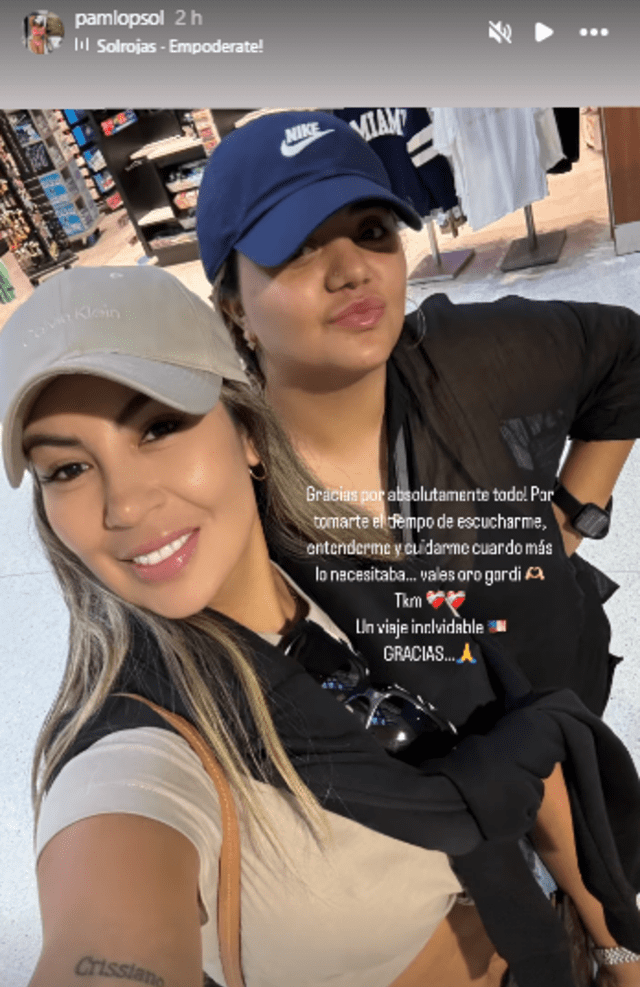 Pamela López agradece a amiga, quien habría sido su confidente.   