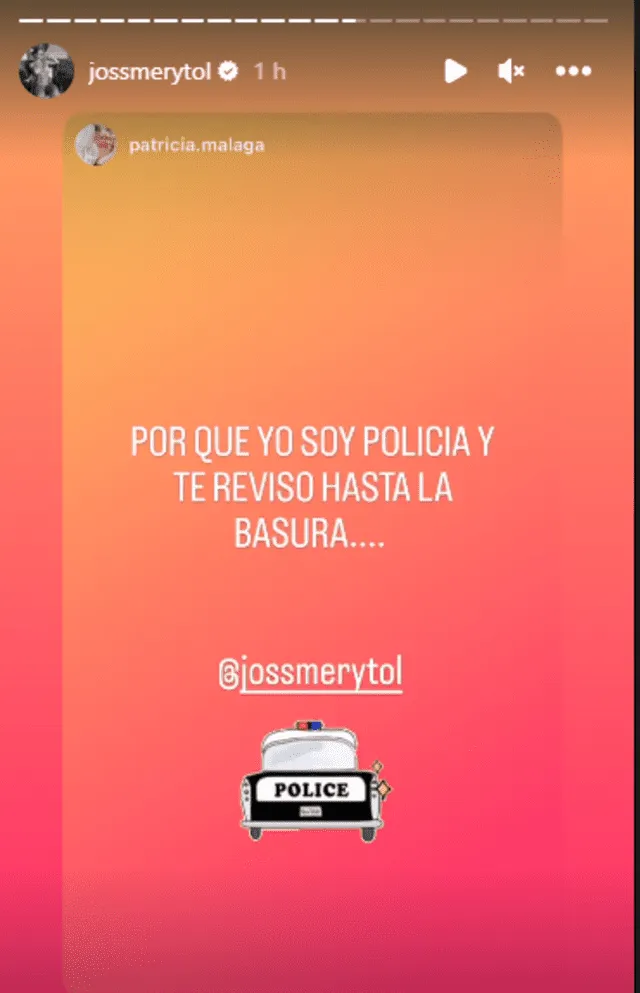 Jossmery Toledo se vacila con las reacciones de sus seguidores.