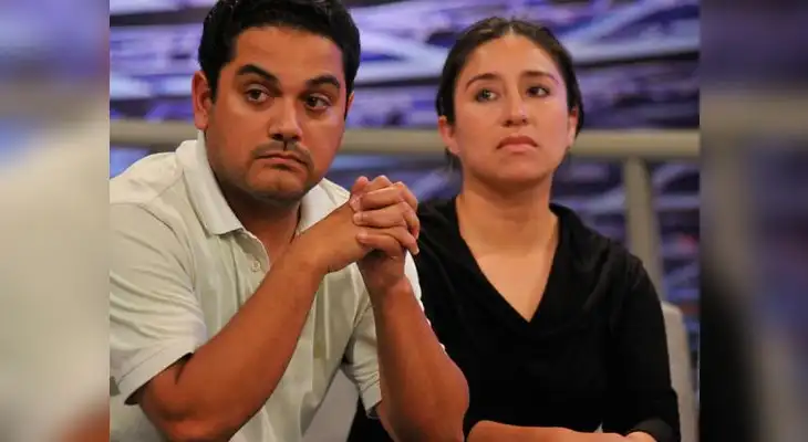 Raúl Castañeda y Khori Rodríguez padres del pequeño Adrianito, el "niño mariposa"