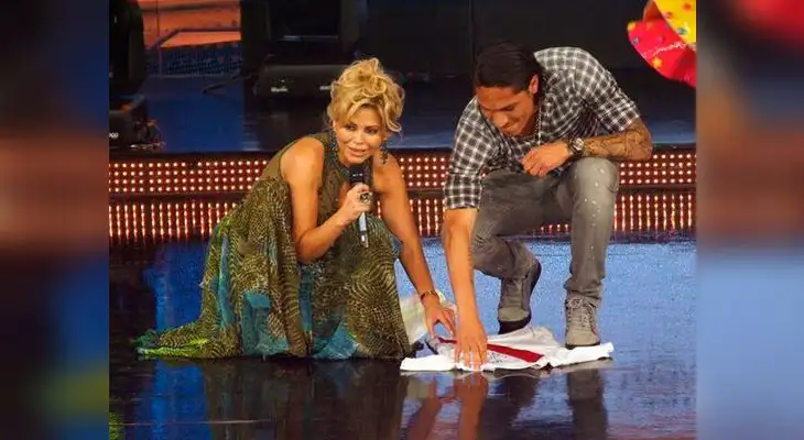 Gisela Valcárcel y Paolo Guerrero