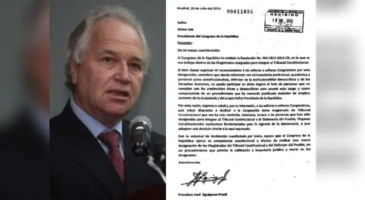 Francisco Eguiguren, recientemente electo miembro del Tribunal Constitucional