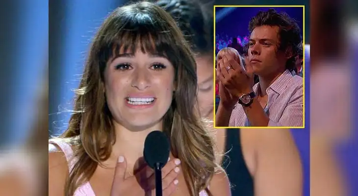 Harry Styles de One Direction llora por Lea Michele de Glee