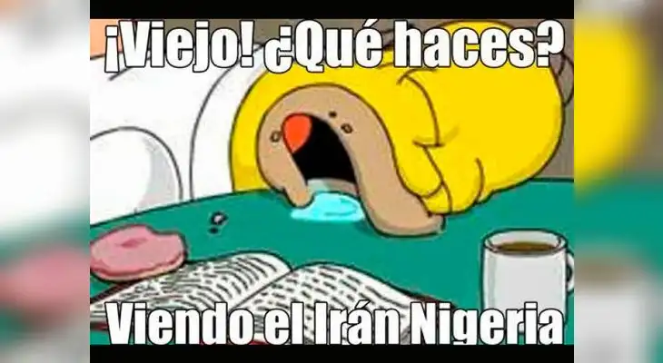 Memes sobre el empate entre Nigeria e Irán.