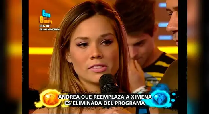 Andrea San Martín se fue de reality con Jimena Espinoza. Andrea San Martín se fue de reality con Jimena Espinoza.