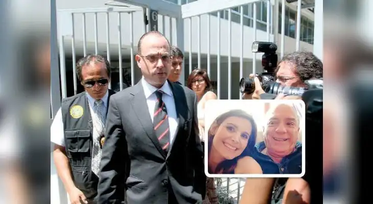 Hijo de ministro aprista se presentó en sede policial pero se limitó a leer comunicado. Luego lo llevaron a pericias.