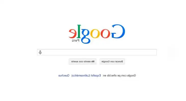 Google se puso al revés por día de los inocentes anglosajón. Google se puso al revés por día de los inocentes anglosajón.