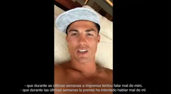 Cristiano Ronaldo arremeta contra la prensa. 