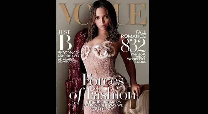 Beyoncé luce muy guapa en la portada de Vogue.