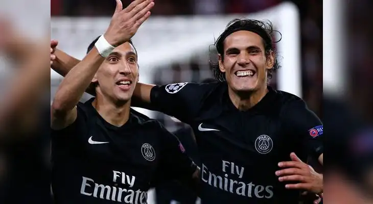 Di María y Cavani marcaron los goles