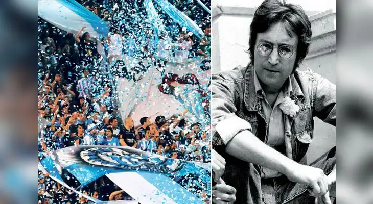 John Lennon se declaró hincha de Racing John Lennon se declaró hincha de Racing
