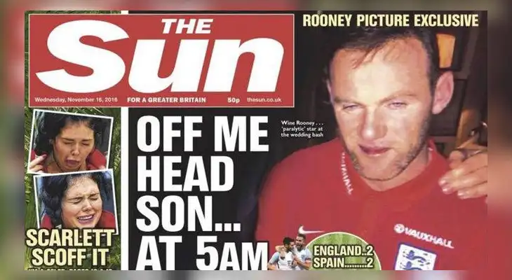 Rooney salió movido de la boda Rooney salió movido de la boda