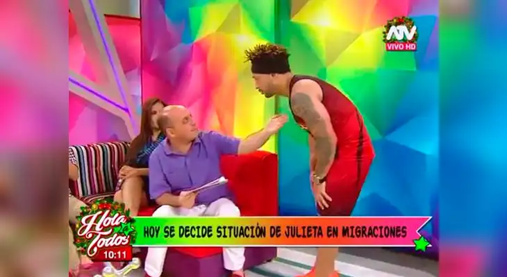 Los personajes se enfrentaron en vivo Los personajes se enfrentaron en vivo