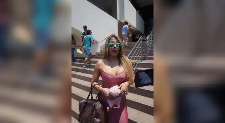 Acudió a visitar a su padre, Peter Ferrari, detenido desde hace más de una semana en la Dirincri Acudió a visitar a su padre, Peter Ferrari, detenido desde hace más de una semana en la Dirincri