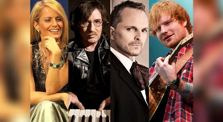 Miguel Bose, Ed Sheeran, Charly García, y Cecilia Bolocco son solo algunos de los famosos Miguel Bose, Ed Sheeran, Charly García, y Cecilia Bolocco son solo algunos de los famosos