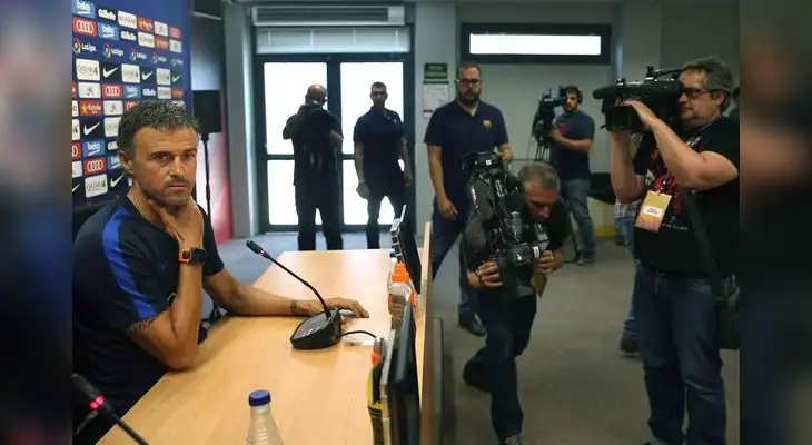 Luis Enrique sigue peleado con la prensa Luis Enrique sigue peleado con la prensa