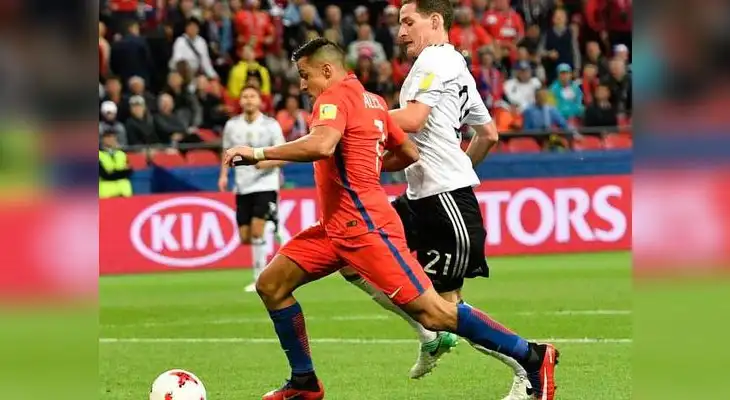 Alemania y Chile empataron 1-1 en el Arena Kazán