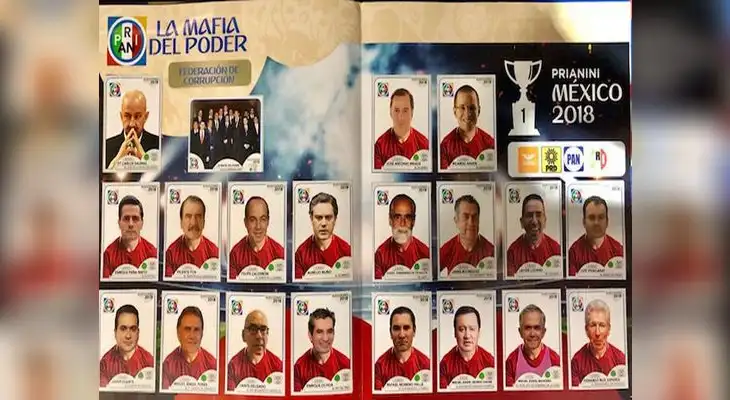 Candidato preparó su propia versión del álbum del mundial