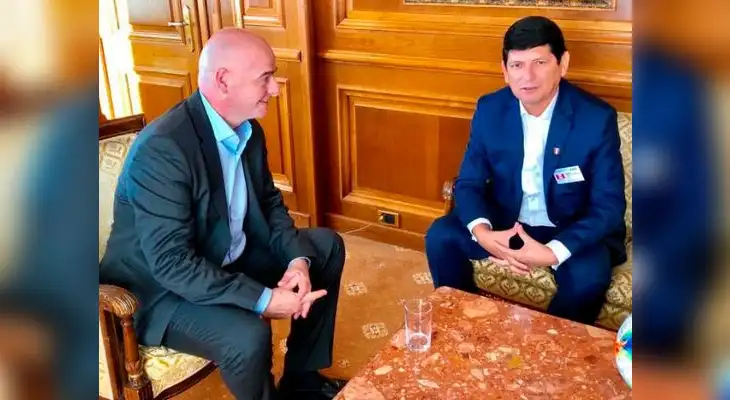 Dirigentes de la FPF se reunen con presidente de la FIFA tras perder sede del Mundial Sub 17 Dirigentes de la FPF se reunen con presidente de la FIFA tras perder sede del Mundial Sub 17