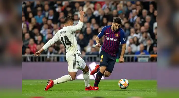 marcó dos goles Suárez en la victoria 3-0 del Barcelona ante Real Madrid. FOTO: EFE marcó dos goles Suárez en la victoria 3-0 del Barcelona ante Real Madrid. FOTO: EFE