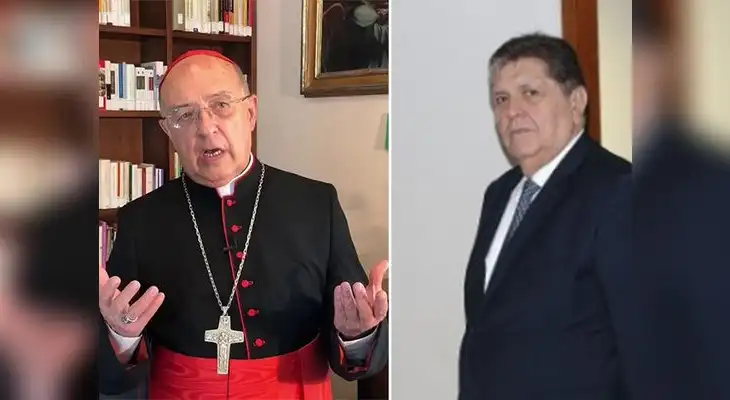 Envió sus condolencias a la familia de Alan García y al APRA