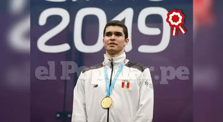 Diego Elías es el tercer peruano que consiguió la medalla de oro en Lima 2019 | FOTO: Rodolfo Contreras Diego Elías es el tercer peruano que consiguió la medalla de oro en Lima 2019 | FOTO: Rodolfo Contreras