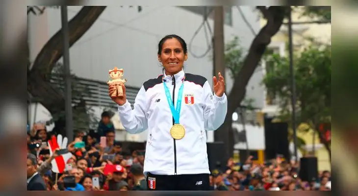 Inés Melchor ganó medalla de oro en la Maratón en los Juegos Panamericanos 2019 Inés Melchor ganó medalla de oro en la Maratón en los Juegos Panamericanos 2019
