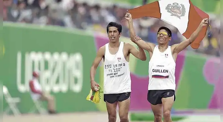 Guillén y  Ferdinan Cereceda compitieron en la segunda semifinal de los 1500 metros planos T11 del Campeonato Mundial de Para Atletismo Dubái 2019