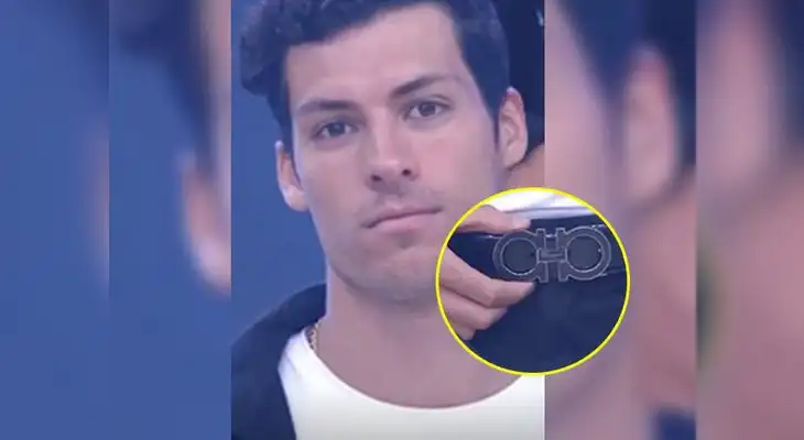 Patricio Parodi sorprendió con correa de exclusiva marca italiana Patricio Parodi sorprendió con correa de exclusiva marca italiana