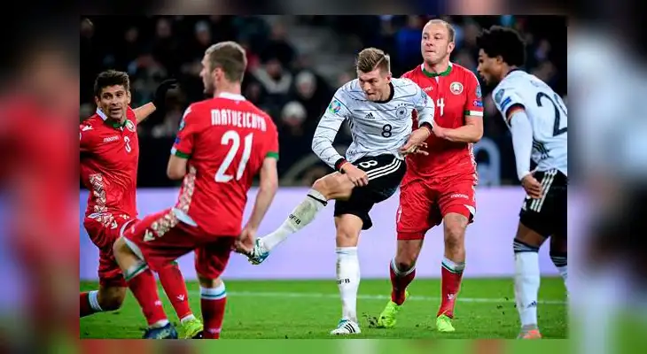Alemania se impuso  por 4-0 a Bielorrusia 