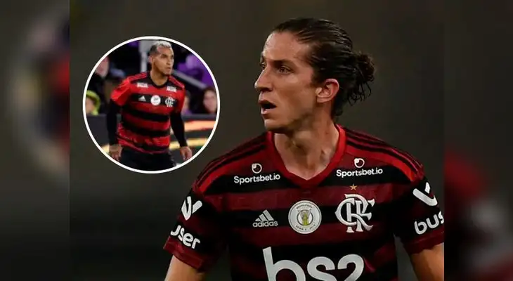 Filipe Luis reemplazó a Miguel Trauco en Flamengo