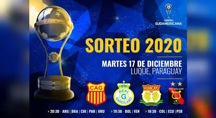No te pierdas el sorteo de la CONMEBOL Sudamericana 2020