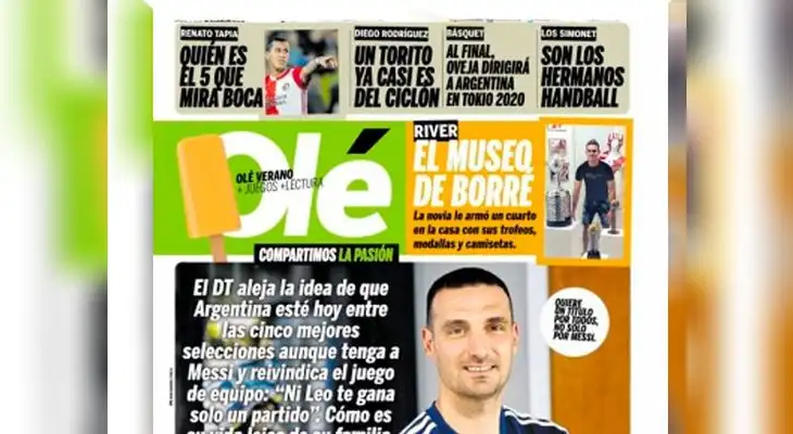 Para el medio argentino, Tapia es una alternativa que toma fuerza