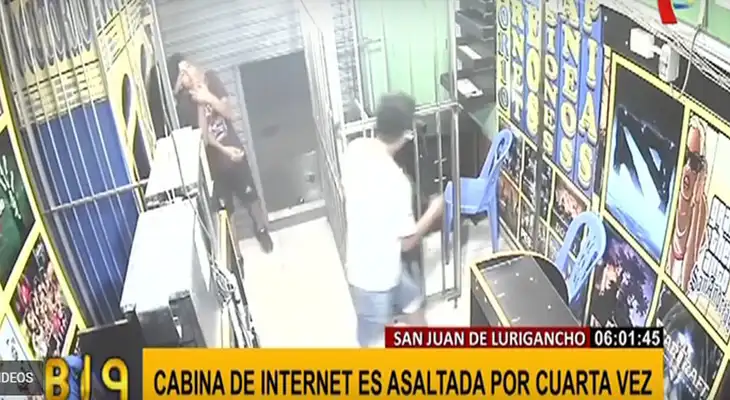 Es el cuarto asalto que sufre cabina de Internet Es el cuarto asalto que sufre cabina de Internet