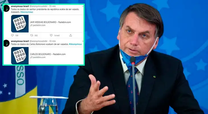 Presidente de Brasil denunciará a Anonymous por revelar información privada de él.