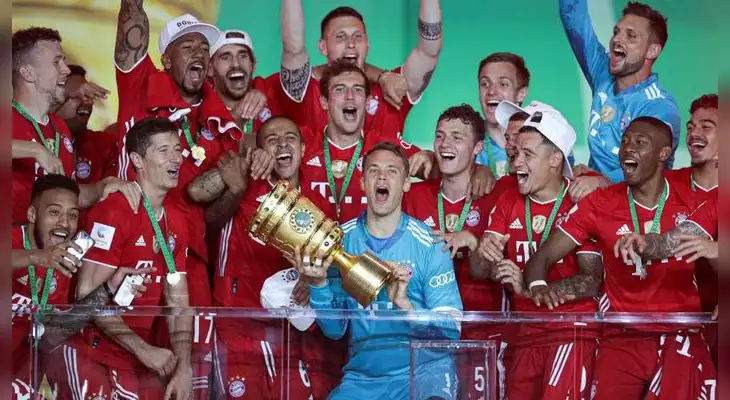 Por vígesima vez el Bayern Múnich se lleva la Copa de Alemania. Por vígesima vez el Bayern Múnich se lleva la Copa de Alemania.
