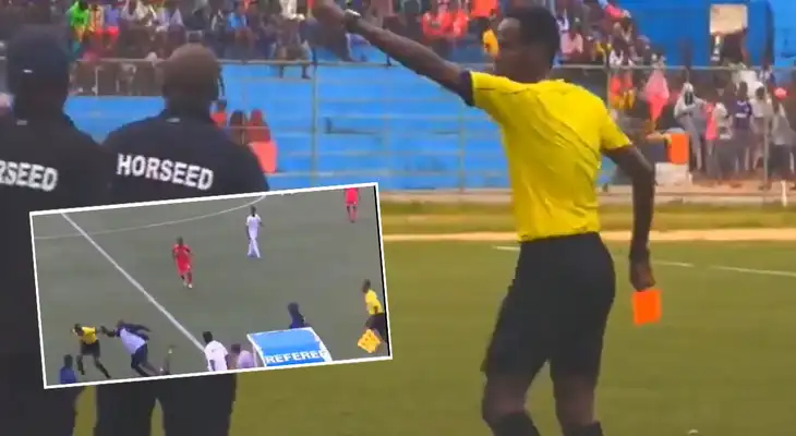 Incidente en la Premier League de Somalia se hizo viral en las redes sociales. Incidente en la Premier League de Somalia se hizo viral en las redes sociales.