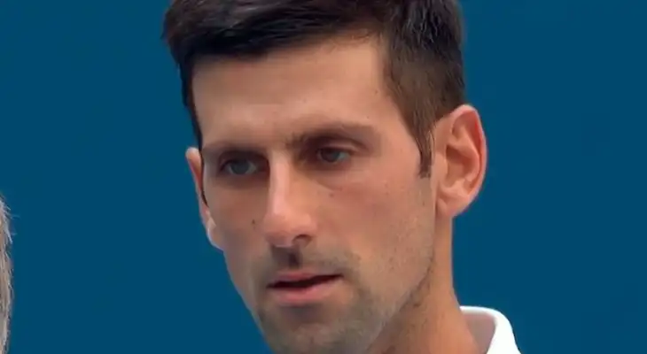 Novak Djokovic tuvo comportamiento alterado. Novak Djokovic tuvo comportamiento alterado.