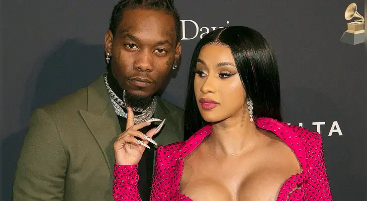 Cardi B junto a su esposo. Cardi B junto a su esposo.