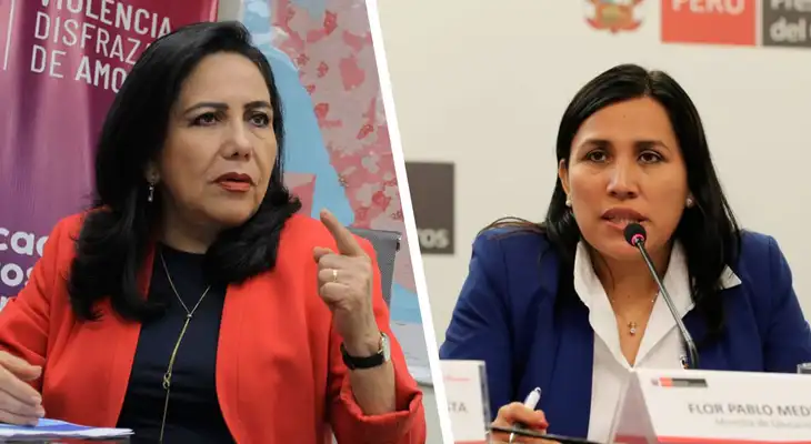 Gloria Montenegro y Flor Pablo fueron ministras durante el gobierno del presidente Martín Vizcarra. Gloria Montenegro y Flor Pablo fueron ministras durante el gobierno del presidente Martín Vizcarra.