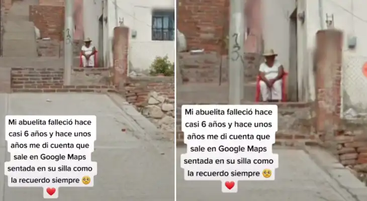 La joven se conmovió hasta las lágrimas al ver a su abuelita. La joven se conmovió hasta las lágrimas al ver a su abuelita.