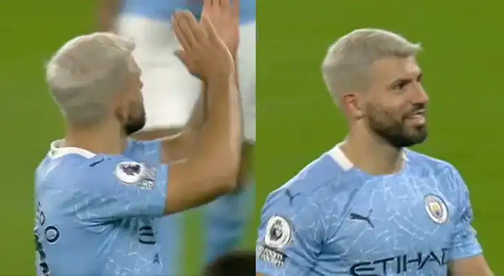 Kun Agüero protagonizó peculiar momento cuando fue cambiado en el Manchester City vs. Arsenal.