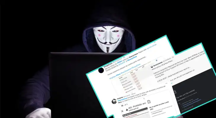 Ataque cibernético adjudicado a Anonymous.