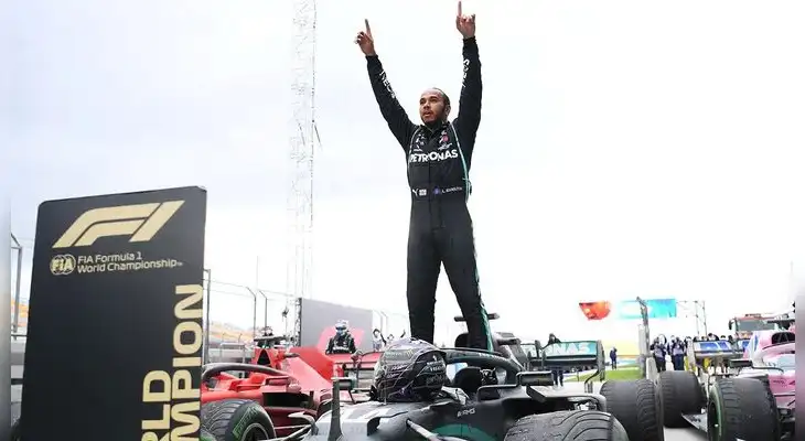 Hamilton aseguró su séptimo mundial de Fórmula. Hamilton aseguró su séptimo mundial de Fórmula.